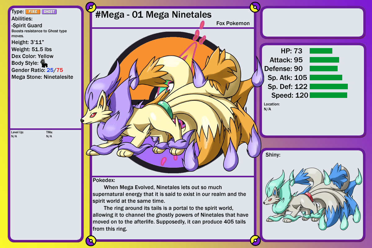 Chushin Pokedex - M 01 - Mega Ninetales