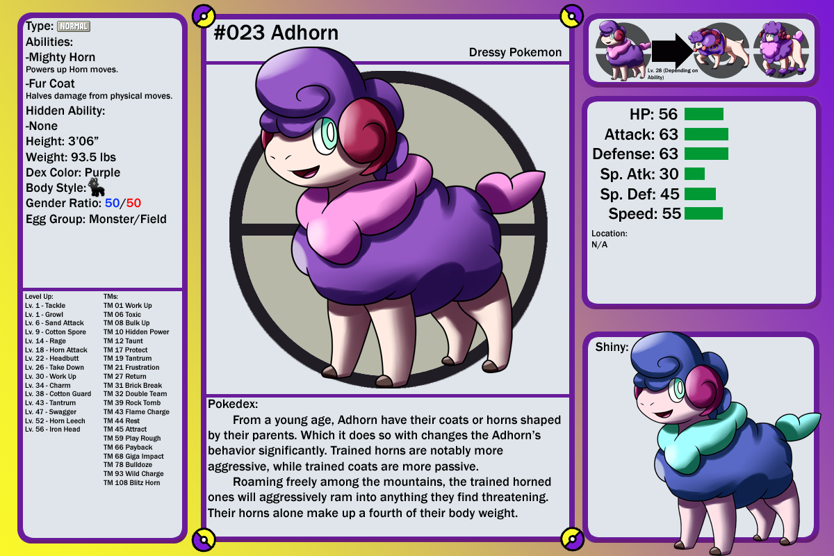 Chushin Pokedex - 023 - Adhorn