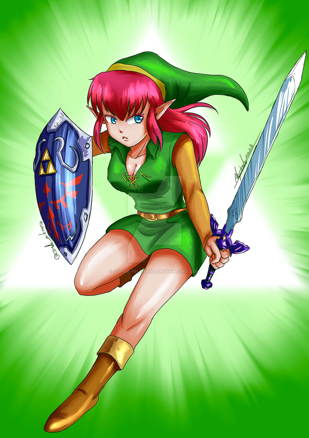 Pink Hair Link by condemilenario on DeviantArt