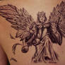 ANGEL in BALLPEN on SKIN