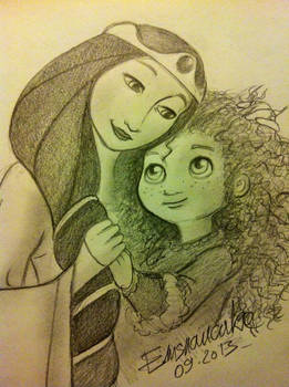 Merida and Queen Elinor