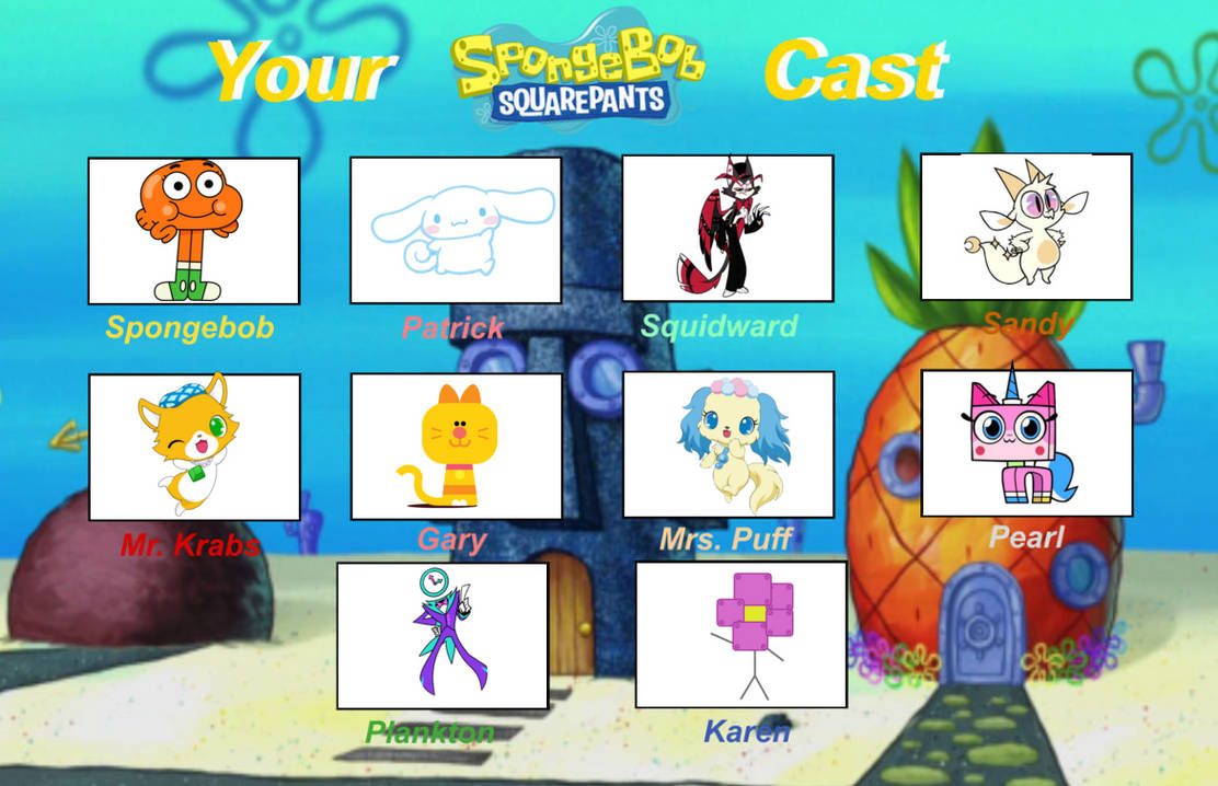 My spongebob cast meme by OakleyWolfIsStinky on DeviantArt