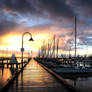 HDR - Sunset On Pier