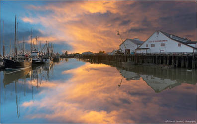 Fishing Village Sunset