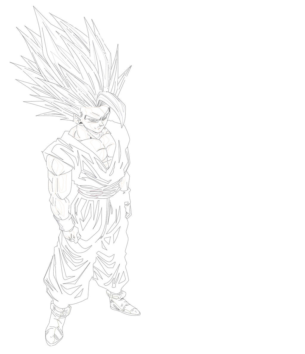 Gohan Beast esquema by alexrellim on DeviantArt