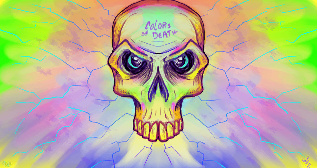 colors of death skull by nikolass