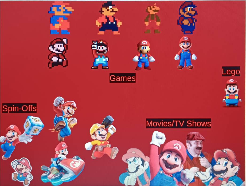Mario Evolution by freddyzillabear on DeviantArt