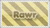 Rawr Stamp by EternalxRequiem