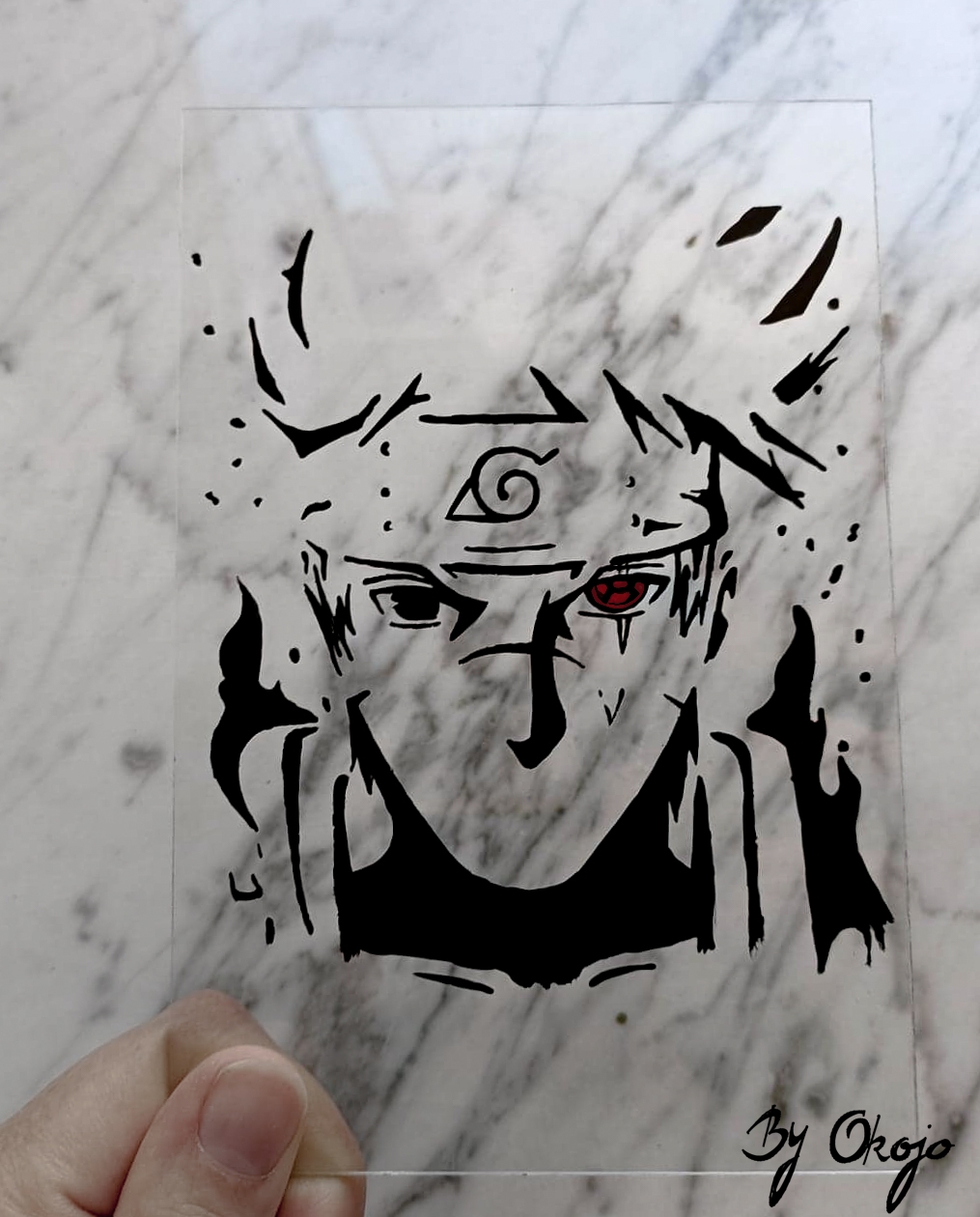 Hatake Kakashi - Anime Glass Painting by OkojoDraw on DeviantArt Hatake Kakashi - Anime Glass Painting by OkojoDraw on DeviantArt