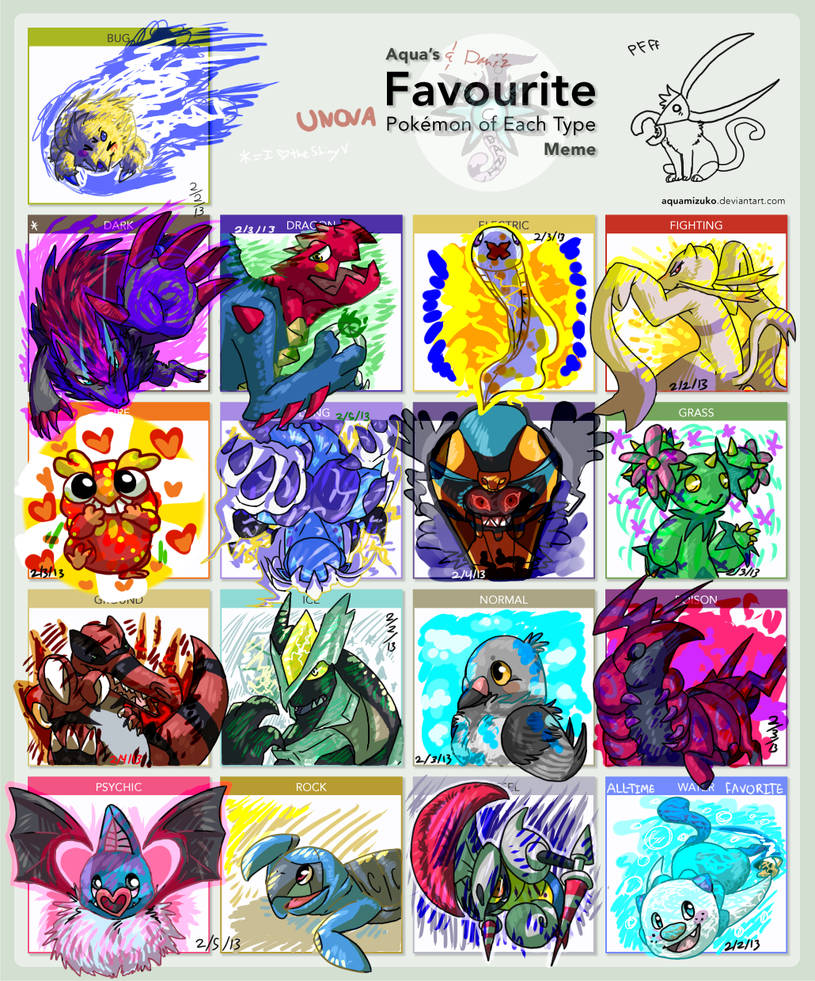 38 Random Unova Pokemon by 11H on DeviantArt