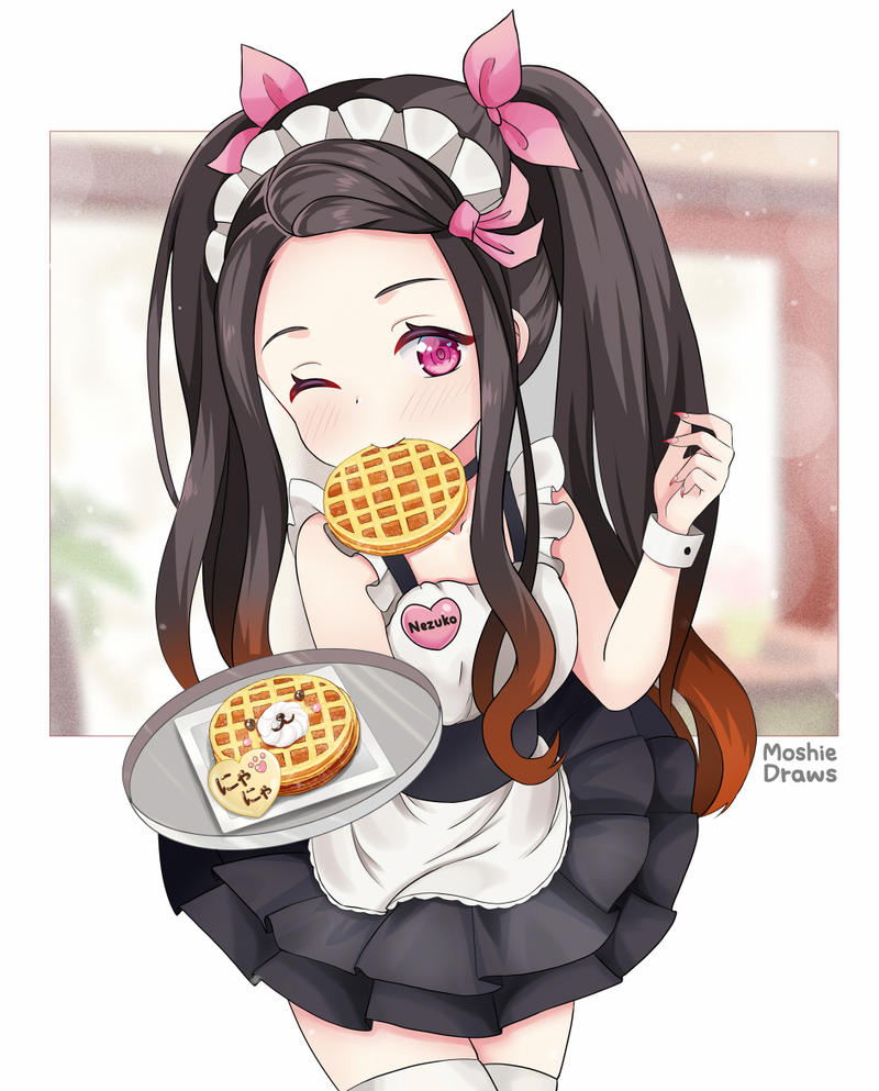 Maid Nezuko By IMoshie On DeviantArt maid-nezuko-by-imoshie-on-deviantart
