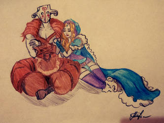 Juggernaut and Crystal Maiden