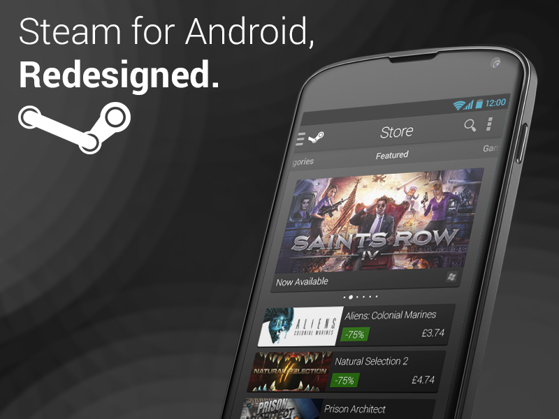 Steam Android Redesign