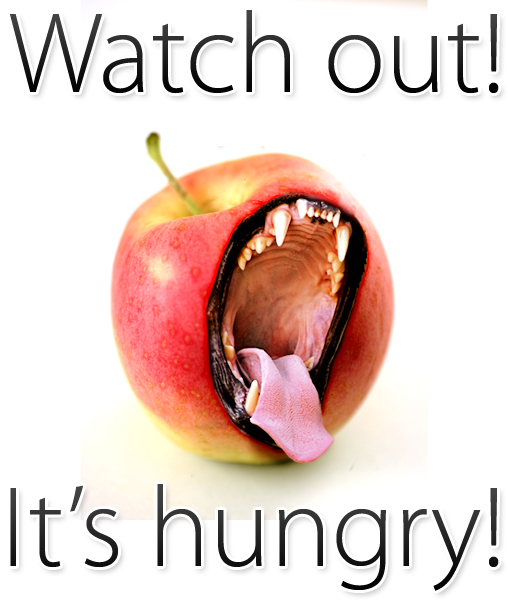 Hungry apple