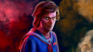 Fanart of Steve from stranger things 3