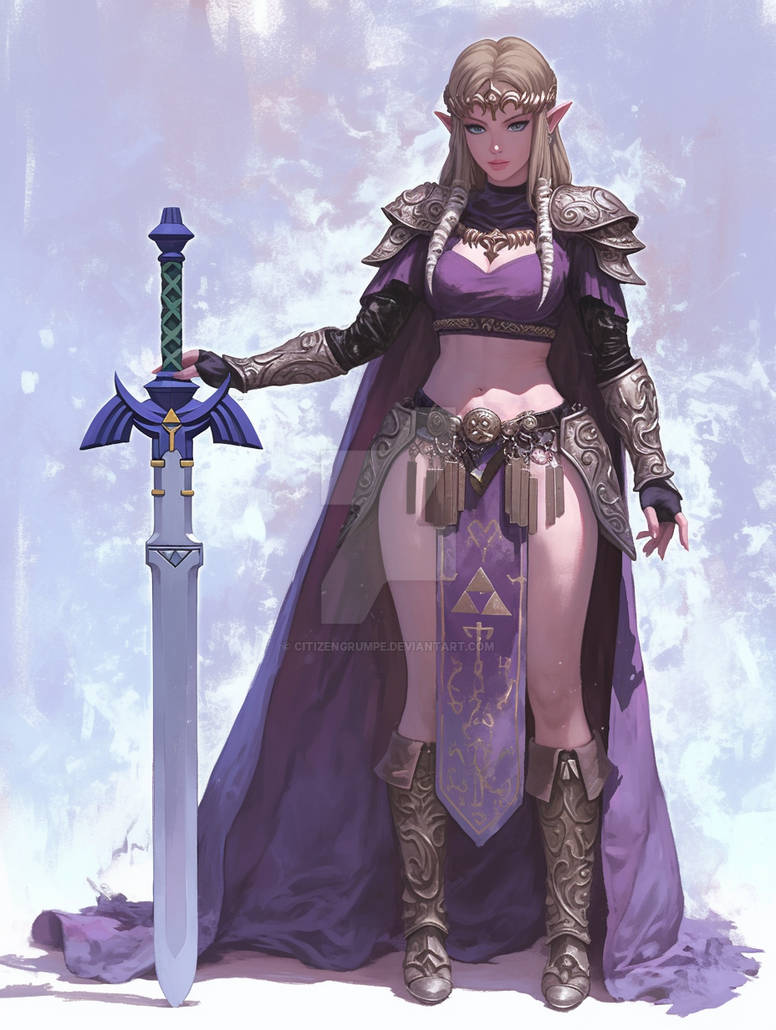 Princess Roxana Armor Zelda's Regal Stand - Armored Princess Pin-Up by CitizenGrumpe on ...