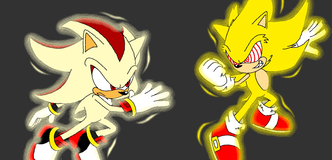 Sonic(fleetway) Vs Shadow(fleetway)