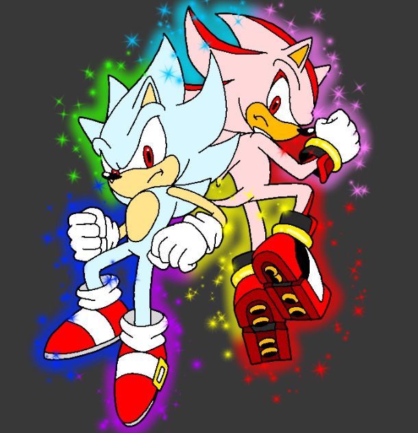 Hyper Sonic and Hyper Shadow by ArloLovinsYT on DeviantArt