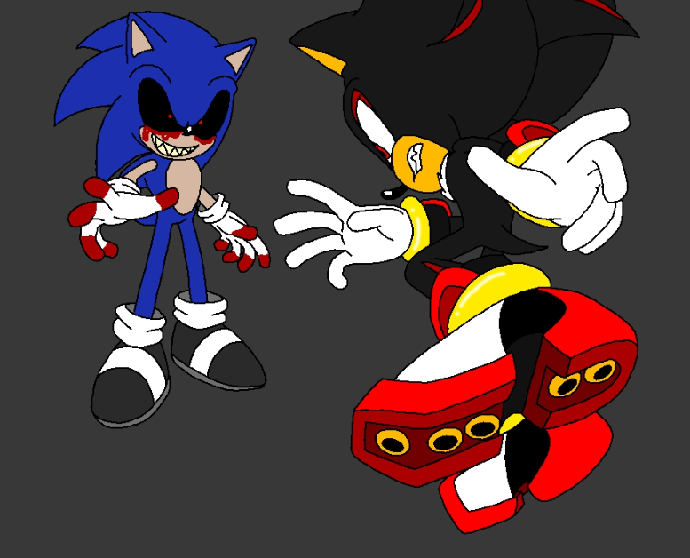 Shadow vs. Sonic.EXE by ArloLovinsYT on DeviantArt