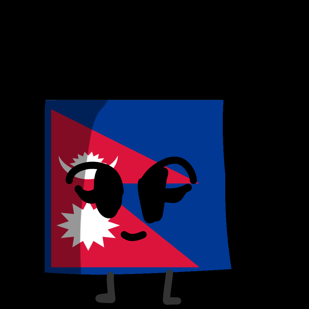 Nepal as a objectflag by kindi0311 on DeviantArt