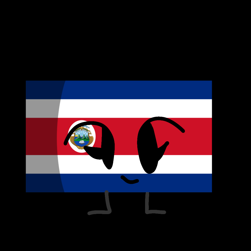 Costa Rica as a objectflag by kindi0311 on DeviantArt