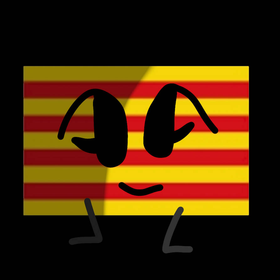Catalonia as a objectflag by kindi0311 on DeviantArt