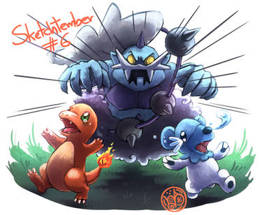 Thundurus, Cubchoo and Charmander.