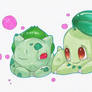 Bulbasaur and Chikorita