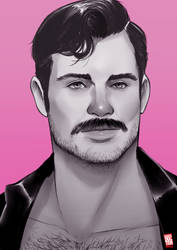 Tom of Finland inspired portrait