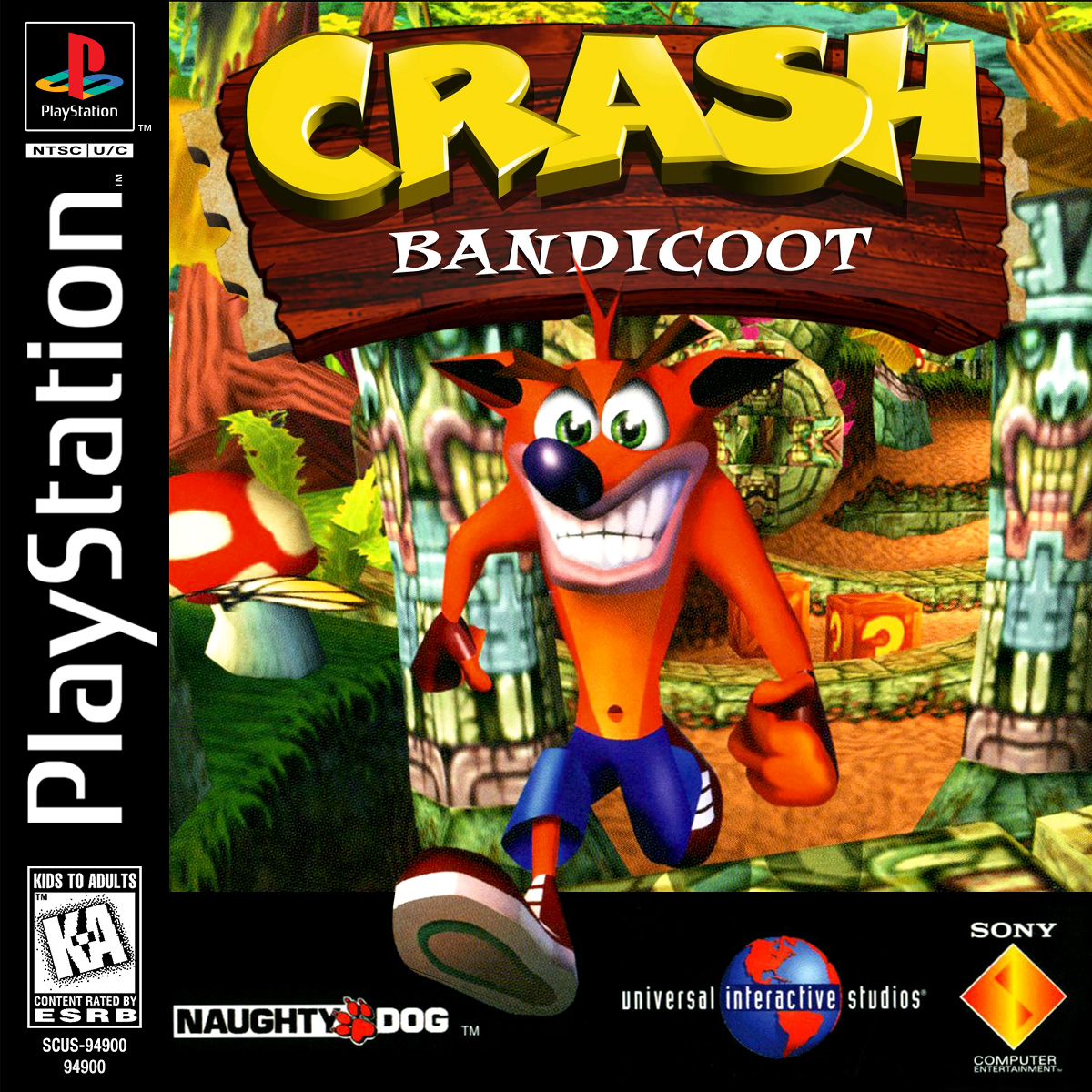 Crash Bandicoot (SCUS-94900) PS1 Custom Cover Art by Insanity-Designs ...