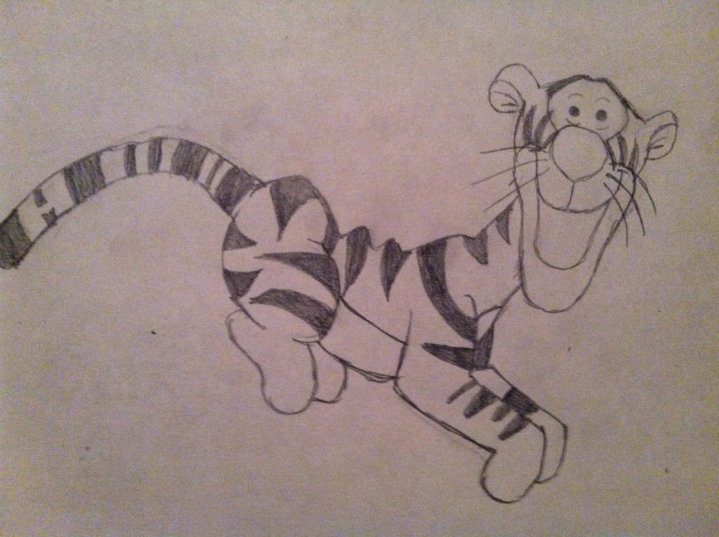 Tigger Ruck Em Tigger: Sketch by Rock-N-Draw23 on DeviantArt