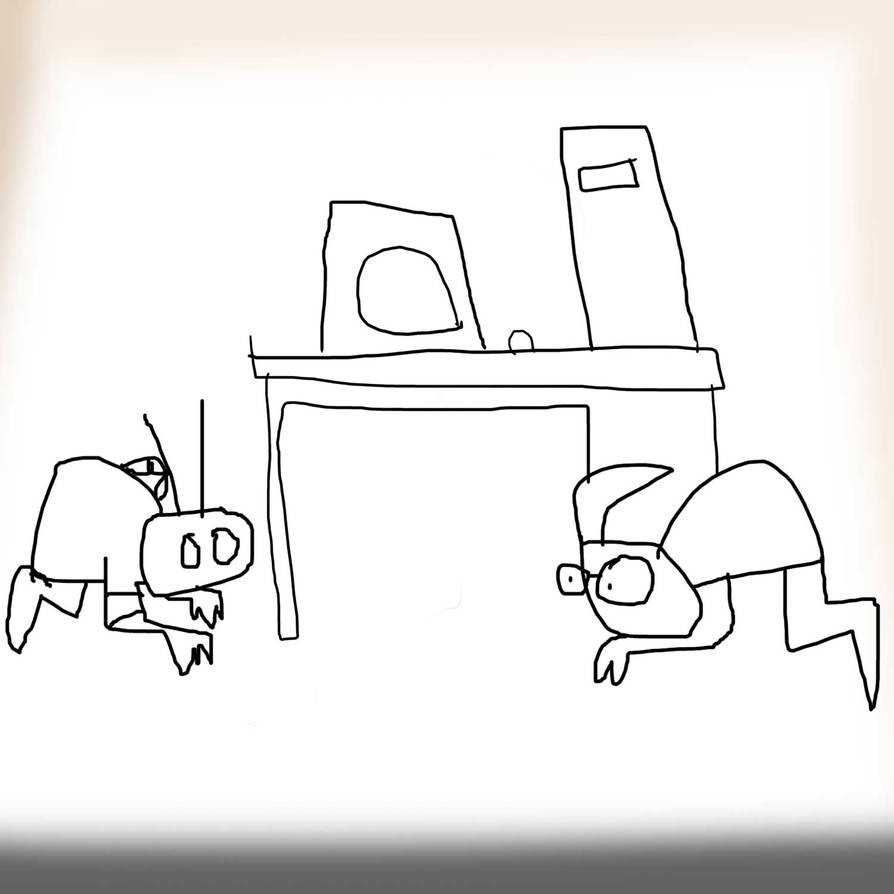 Under computer desk by Mother-Boarder on DeviantArt