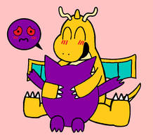 Dragonite hugs Gengar