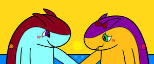 Rawb and Marcy together at sunset
