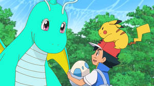 Ash shows Berina the egg