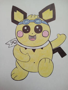 Sparks the Pichu (Traditional fanart)