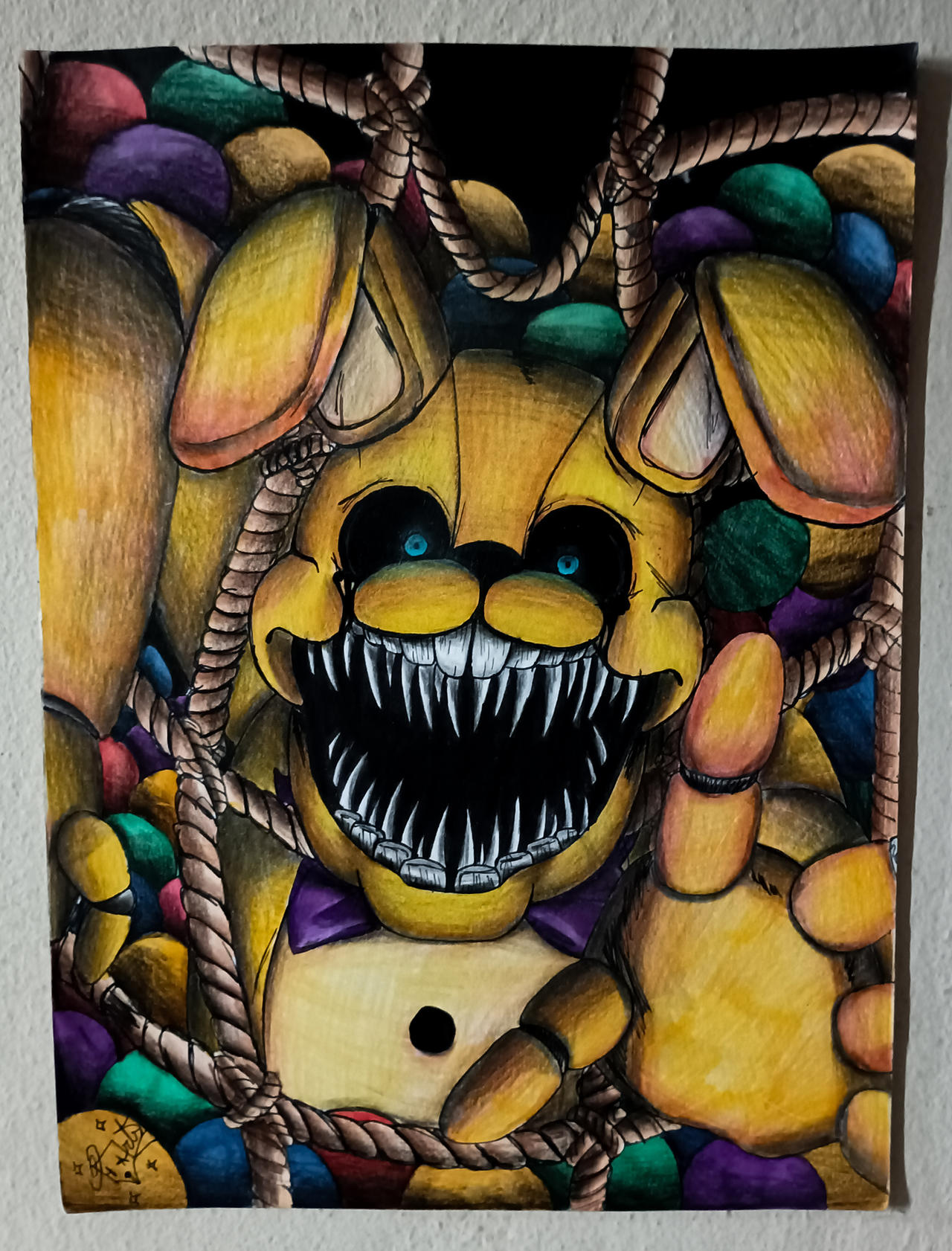 Springbonnie Face Springbonnie by SpaceJArts on DeviantArt