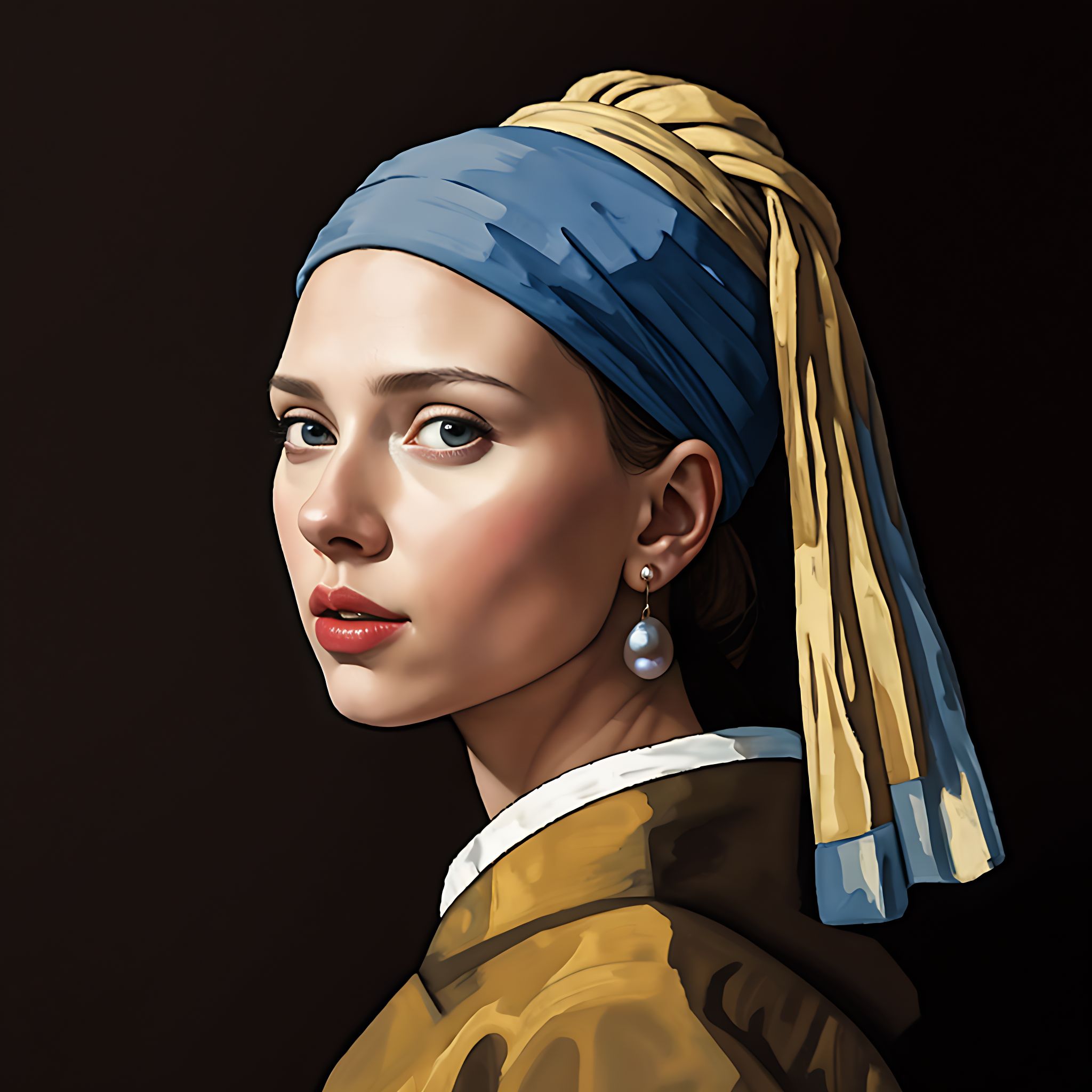 Girl With A Pearl Earring Scarlett Johansson By OSKARst On DeviantArt girl-with-a-pearl-earring-scarlett-johansson-by-oskarst-on-deviantart