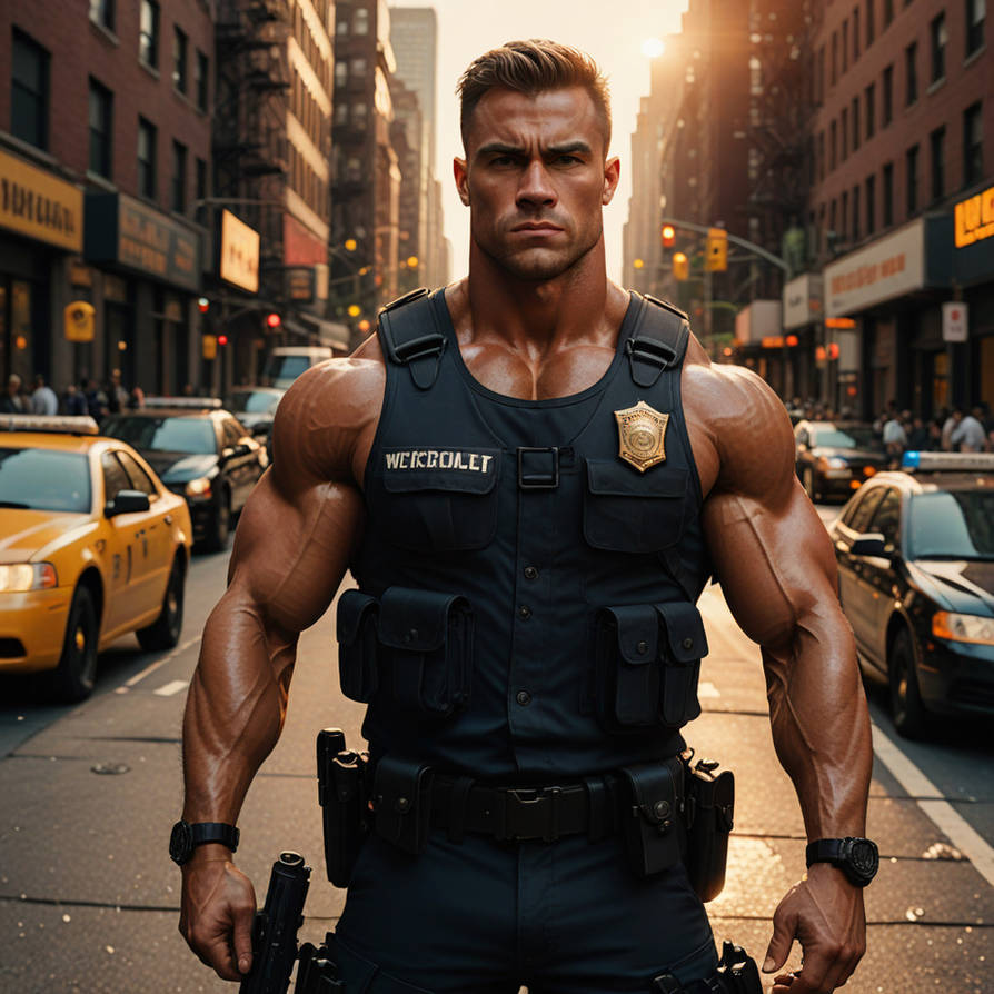 Torso Cop Muscular cop by OSKARst on DeviantArt