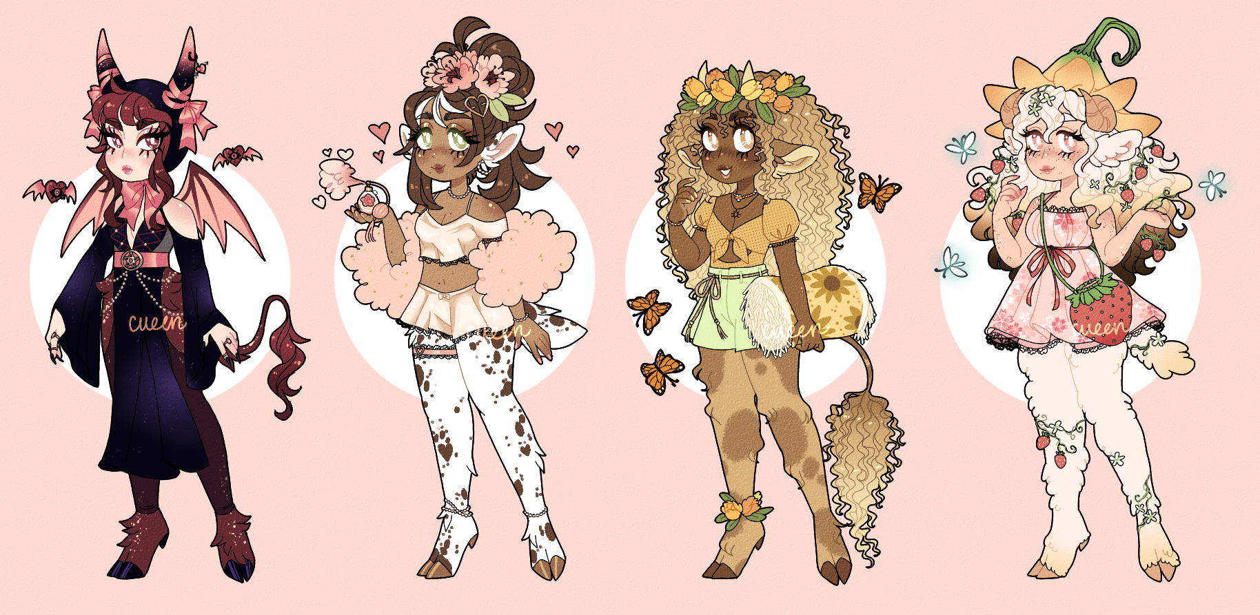aesthetic satyr adopts! (closed) by cueen on DeviantArt