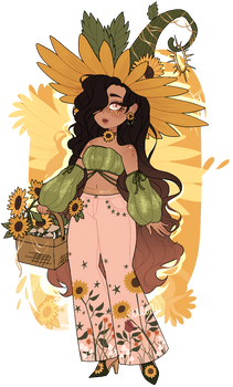 sunflower witch adopt! (closed)