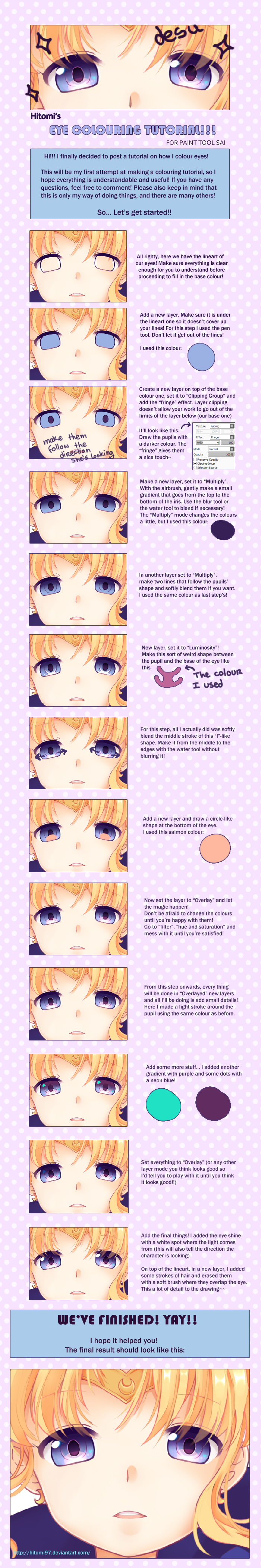 Eye Colouring Tutorial - Paint Tool SAI