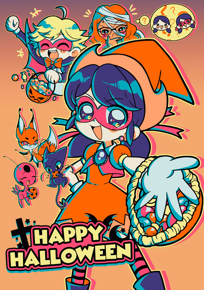 Have a Miraculous Halloween! by marikyuun