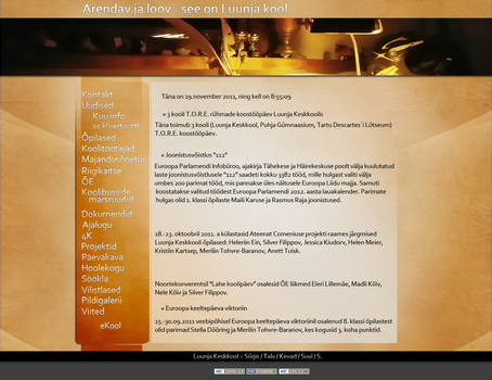 Zi school webpage design