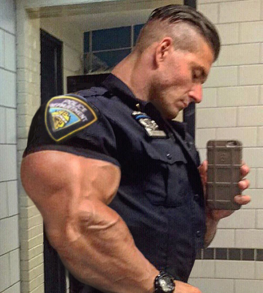 Hot Huge Roid Muncher Cop by roidedmusclefan on DeviantArt
