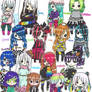 My characters in chibi mode -The End-