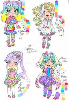 DT with Cupcake Dollhouse - Pastel adopts