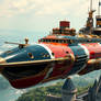 French Naval Space Corvette - Steampunk Series