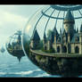 Floating Castles on the Water Planet Kobalos