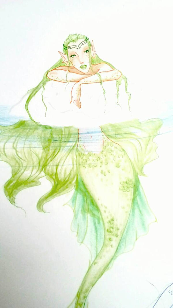 Queen of sea mermaid WIP